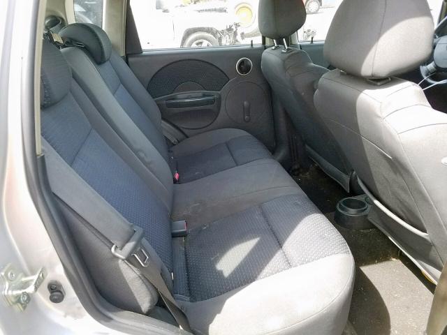 KL1TD666X7B779414 - 2007 CHEVROLET AVEO BASE შავი ფოტო 6