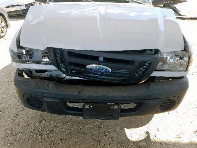 1FTYR10D58PB18372 - 2008 FORD RANGER WHITE photo 9