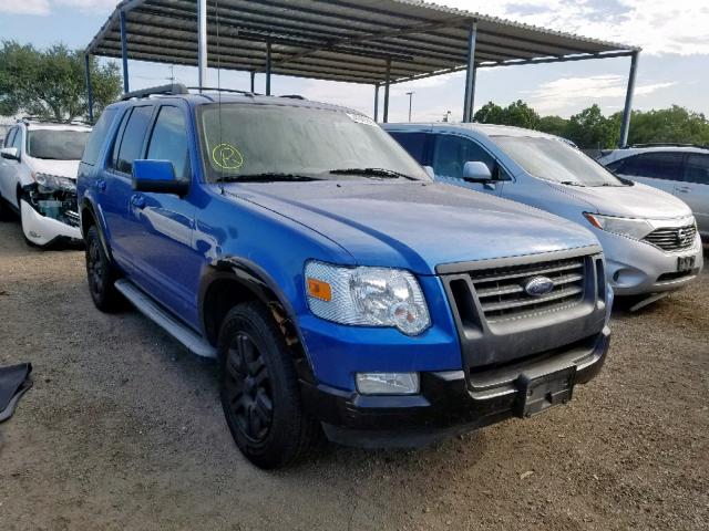 1FMEU7EE8AUA35303 - 2010 FORD EXPLORER E BLUE photo 1