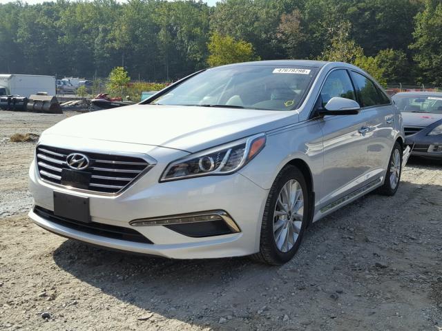 5NPE34AF5FH053716 - 2015 HYUNDAI SONATA SPO GRAY photo 2