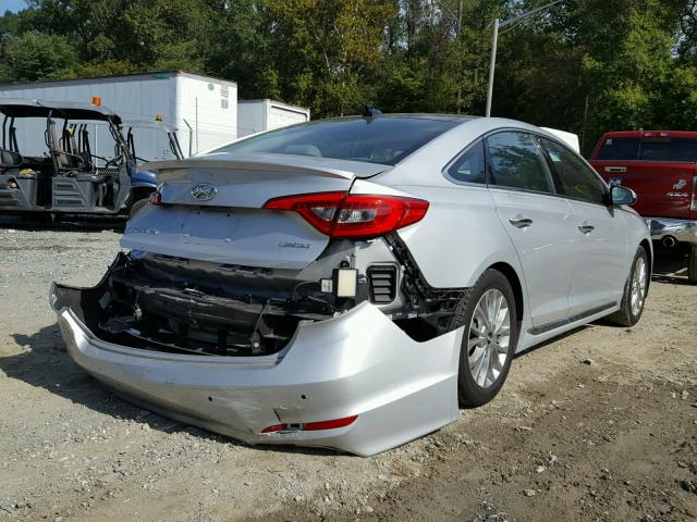 5NPE34AF5FH053716 - 2015 HYUNDAI SONATA SPO GRAY photo 4