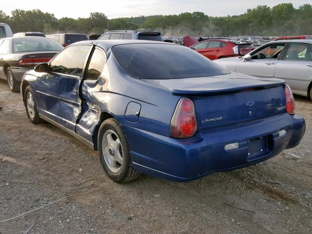 2G1WW12E839387701 - 2003 CHEVROLET MONTE CARL ლურჯი ფოტო 3