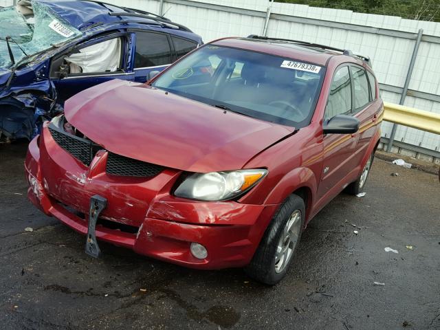 5Y2SL62814Z412385 - 2004 PONTIAC VIBE RED photo 2