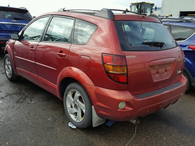 5Y2SL62814Z412385 - 2004 PONTIAC VIBE RED photo 3