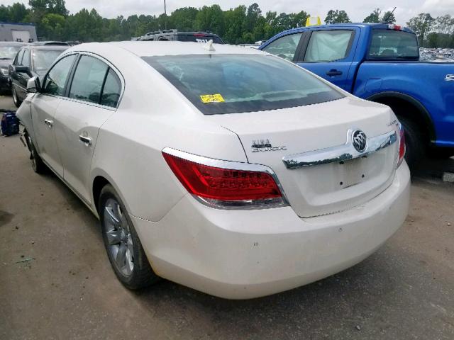 1G4GC5EG5AF228871 - 2010 BUICK LACROSSE C WHITE photo 3