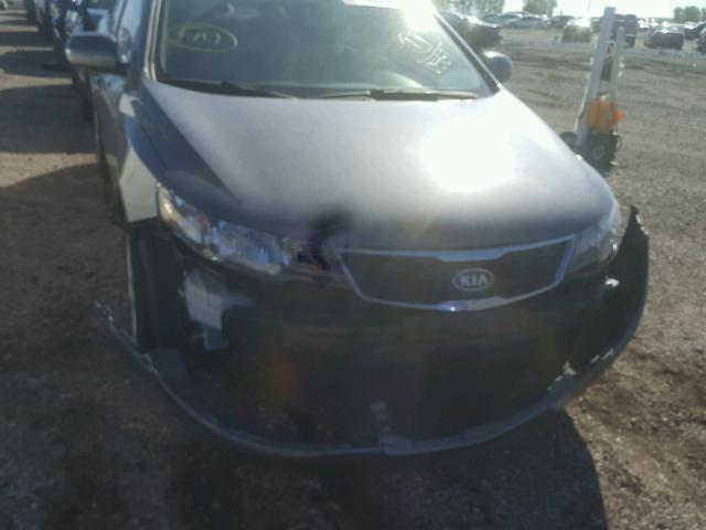 KNAFU4A28D5730587 - 2013 KIA FORTE EX GRAY photo 9