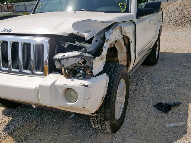 1J8HG58N58C236268 - 2008 JEEP COMMANDER თეთრი ფოტო 9