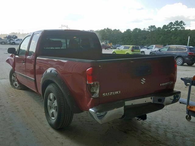 5Z6BD06T29C413999 - 2009 SUZUKI EQUATOR BA RED photo 3