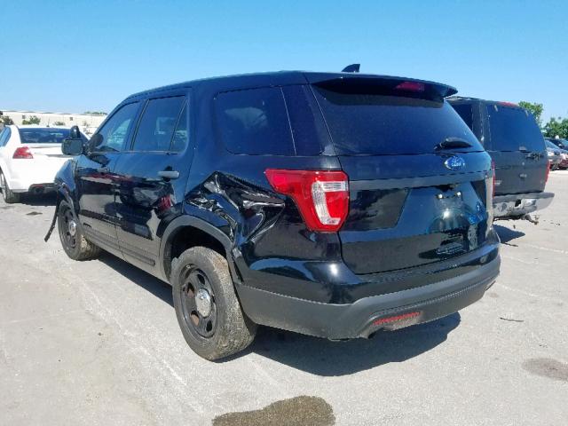 1FM5K8AR1HGD07011 - 2017 FORD EXPLORER P BLACK photo 3