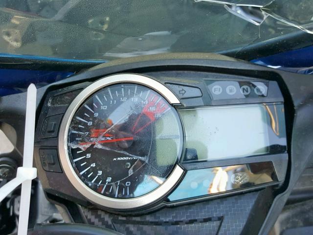 JS1GR7MA4E2100382 - 2014 SUZUKI GSX-R750 BLUE photo 8