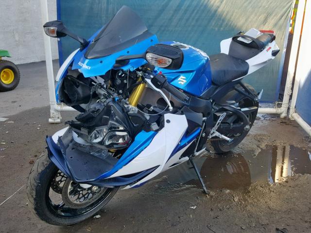 JS1GR7MA4E2100382 - 2014 SUZUKI GSX-R750 BLUE photo 9