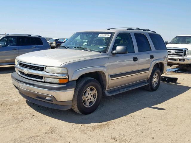 1GNEC13T15R159502 - 2005 CHEVROLET TAHOE C150 GOLD photo 2