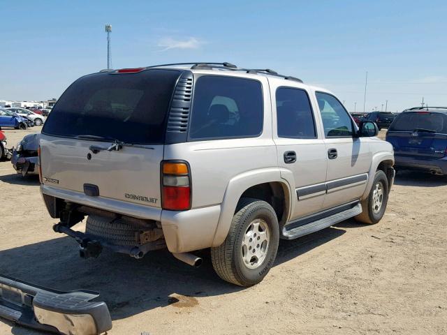 1GNEC13T15R159502 - 2005 CHEVROLET TAHOE C150 GOLD photo 4