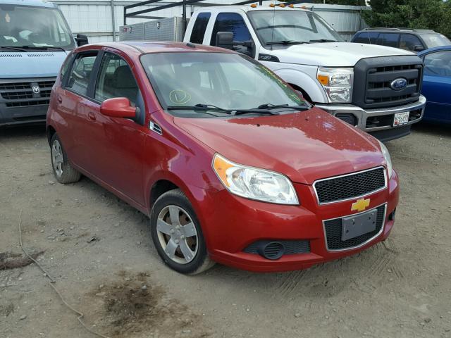 KL1TD6DE0AB115642 - 2010 CHEVROLET AVEO LS RED photo 1