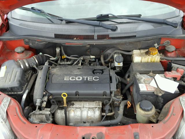 KL1TD6DE0AB115642 - 2010 CHEVROLET AVEO LS RED photo 7