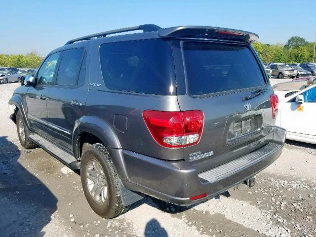 5TDZT38A47S289131 - 2007 TOYOTA SEQUOIA LI GRAY photo 3