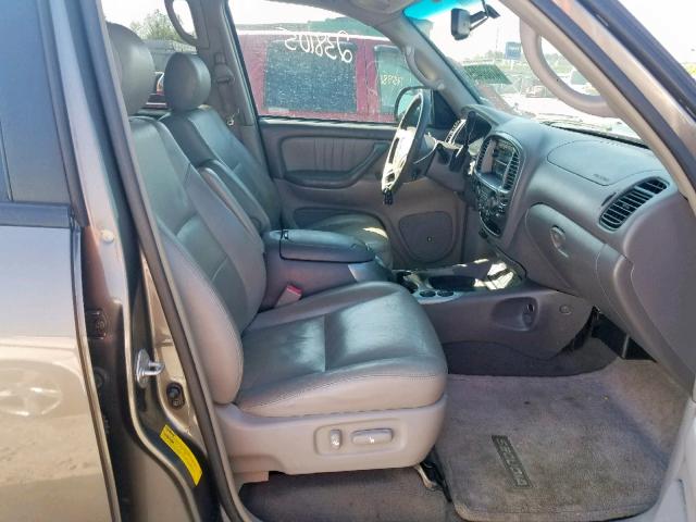 5TDZT38A47S289131 - 2007 TOYOTA SEQUOIA LI GRAY photo 5