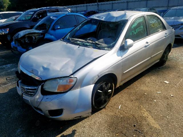 KNAFE121285491965 - 2008 KIA SPECTRA EX SILVER photo 2