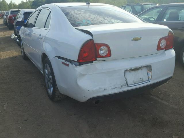 1G1ZC5EB1AF135906 - 2010 CHEVROLET MALIBU 1LT WHITE photo 3
