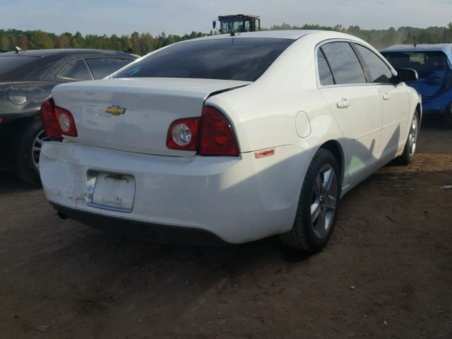 1G1ZC5EB1AF135906 - 2010 CHEVROLET MALIBU 1LT WHITE photo 4