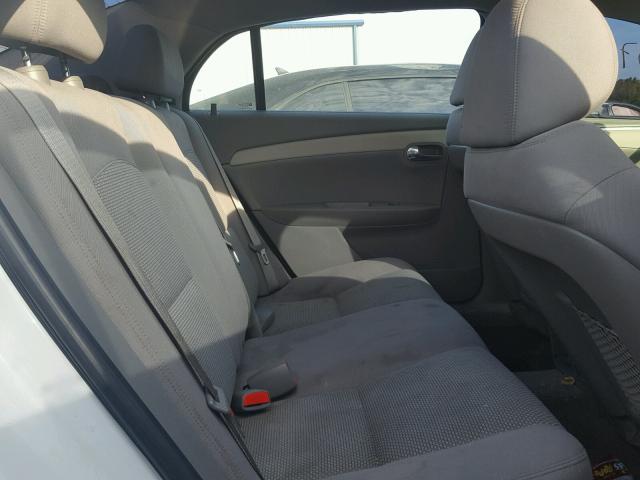 1G1ZC5EB1AF135906 - 2010 CHEVROLET MALIBU 1LT WHITE photo 6