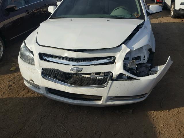 1G1ZC5EB1AF135906 - 2010 CHEVROLET MALIBU 1LT WHITE photo 9