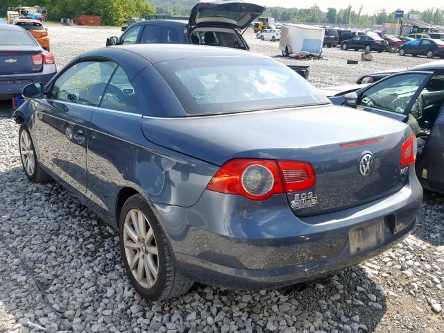 WVWBA71FX7V025468 - 2007 VOLKSWAGEN EOS 2.0T GRAY photo 3