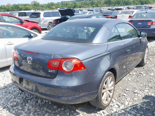 WVWBA71FX7V025468 - 2007 VOLKSWAGEN EOS 2.0T GRAY photo 4