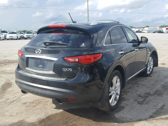 JN8CS1MW2EM410007 - 2014 INFINITI QX70 BLACK photo 4