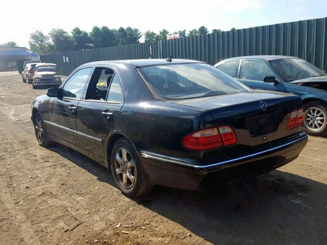 WDBJF65J42B499687 - 2002 MERCEDES-BENZ E 320 BLACK photo 3