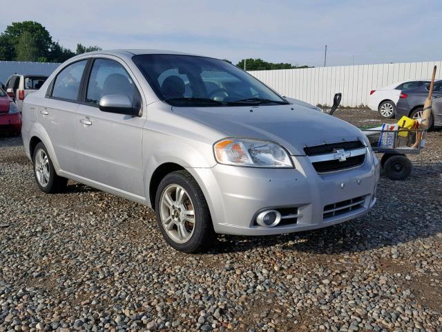 KL1TG5DE3AB106399 - 2010 CHEVROLET AVEO LT SILVER photo 1