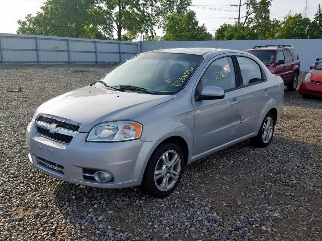 KL1TG5DE3AB106399 - 2010 CHEVROLET AVEO LT SILVER photo 2