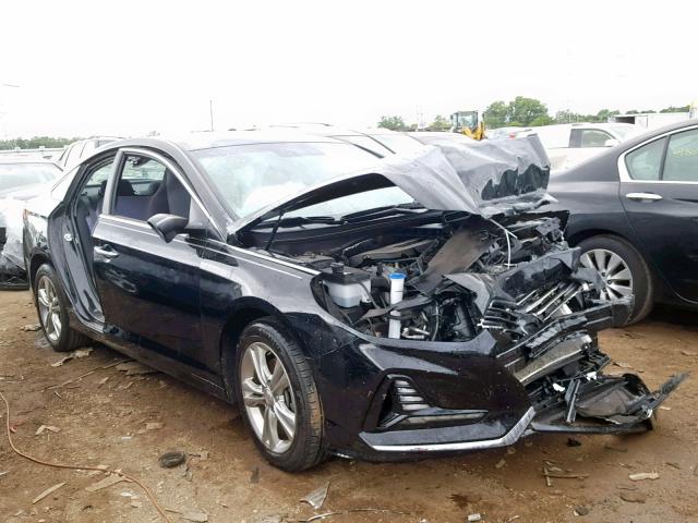 5NPE34AF6JH643688 - 2018 HYUNDAI SONATA SPO BLACK photo 1