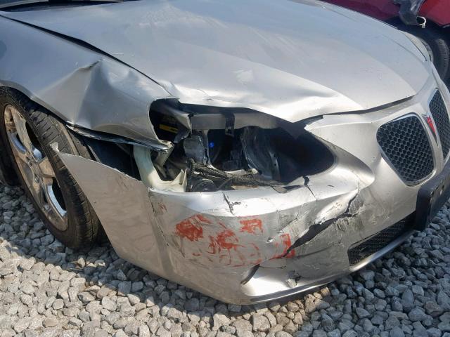 2G2WC55CX61313527 - 2006 PONTIAC GRAND PRIX SILVER photo 9