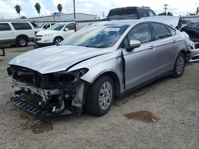 3FA6P0G71DR298823 - 2013 FORD FUSION S SILVER photo 2