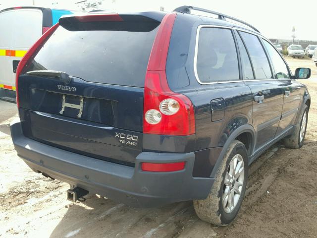 YV1CZ91H141053179 - 2004 VOLVO XC90 T6 BLUE photo 4