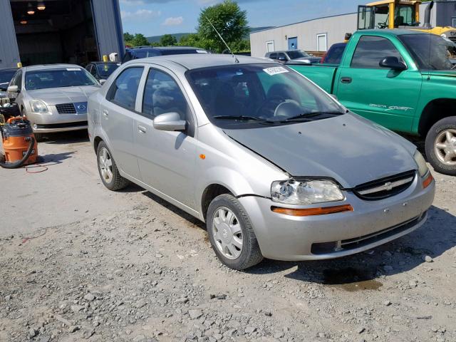 KL1TJ52694B240268 - 2004 CHEVROLET AVEO LS SILVER photo 1