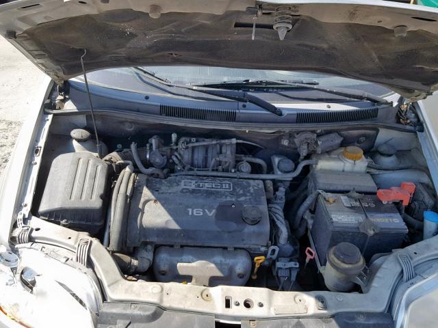 KL1TJ52694B240268 - 2004 CHEVROLET AVEO LS SILVER photo 7