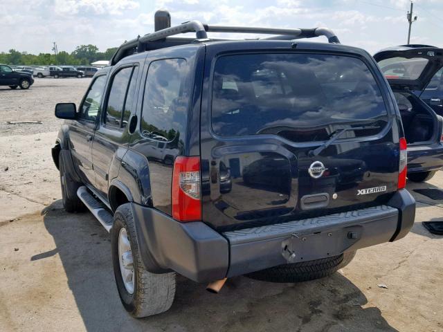 5N1ED28T94C603663 - 2004 NISSAN XTERRA XE BLACK photo 3