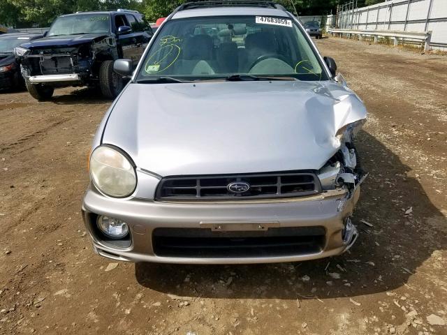 JF1GG68533H812482 - 2003 SUBARU IMPREZA OU GRAY photo 9