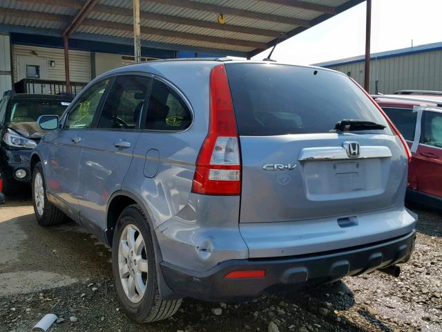 5J6RE48778L036919 - 2008 HONDA CR-V EXL BLUE photo 3