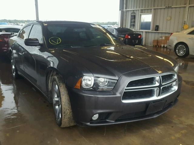 2C3CDXHG4EH338634 - 2014 DODGE CHARGER SX GRAY photo 1