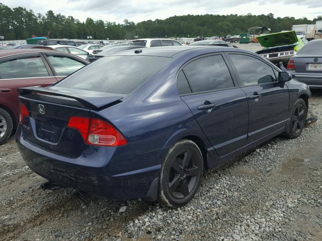 2HGFA169X8H533355 - 2008 HONDA CIVIC EXL BLUE photo 4