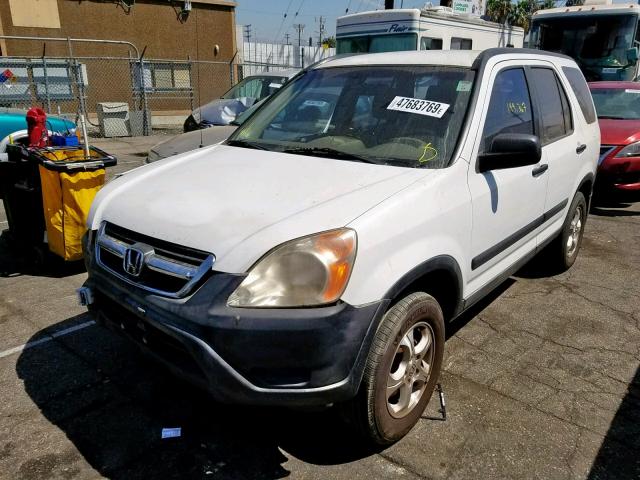 JHLRD68472C000166 - 2002 HONDA CR-V LX WHITE photo 2