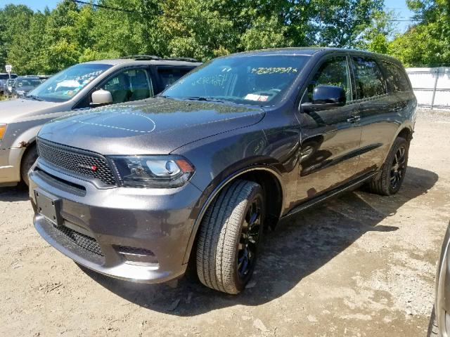 1C4RDJDG6KC651398 - 2019 DODGE DURANGO GT GRAY photo 2