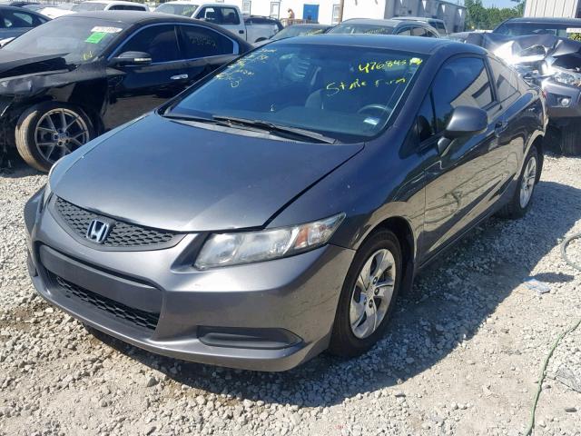 2HGFG3B5XDH515641 - 2013 HONDA CIVIC LX GRAY photo 2