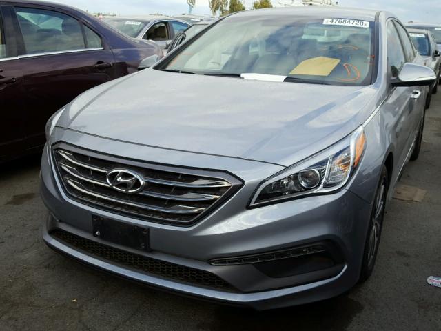 5NPE34AFXFH059527 - 2015 HYUNDAI SONATA SPO GRAY photo 2