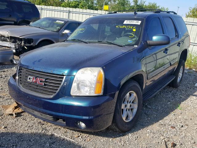 1GKFK13J37R100473 - 2007 GMC YUKON BLUE photo 2