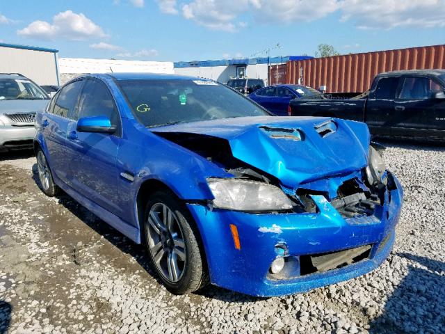 6G2ER57719L163562 - 2009 PONTIAC G8 BLUE photo 1