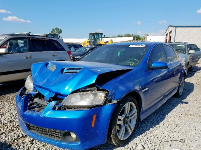 6G2ER57719L163562 - 2009 PONTIAC G8 BLUE photo 2